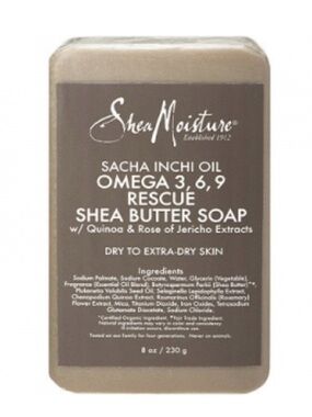 Shea Moisture Sacha Inchi Oil Omega 3, 6,9 Shea Butter Soap -Dry-Extra Dry Skin